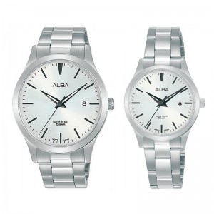 ALBA AS9M31X1 Dan ALBA AH7X99X1 Silver White Couple